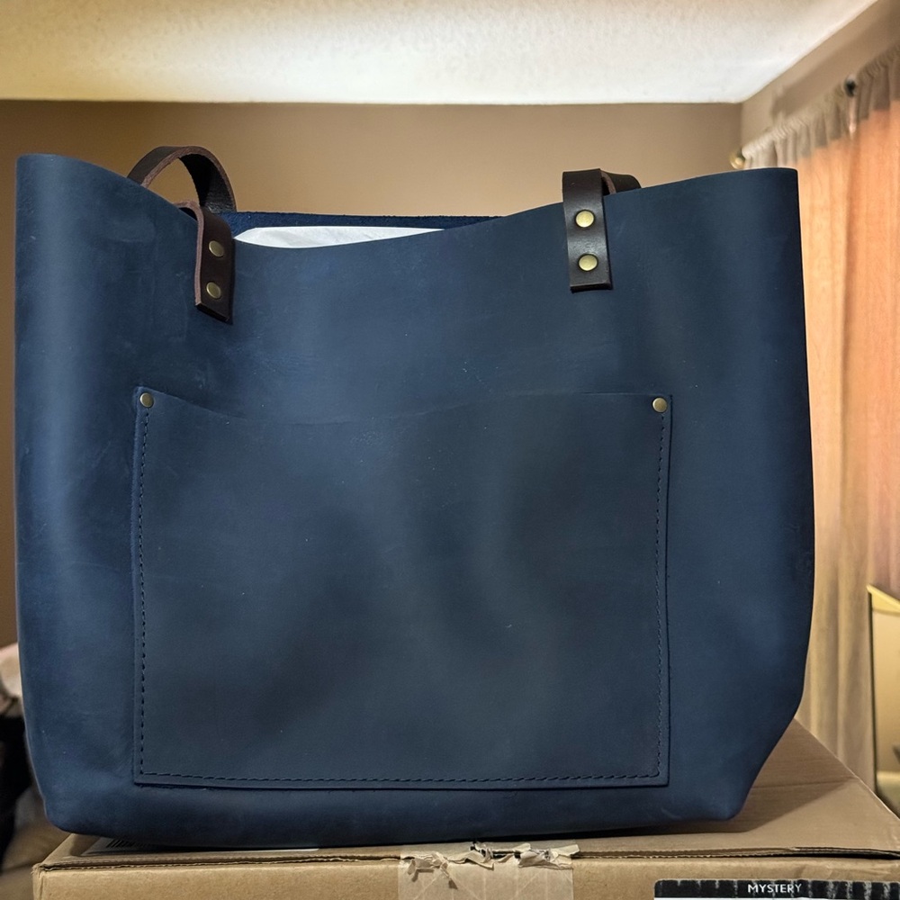 Portland Leather Goods Large Deep Water Classic Open Tote